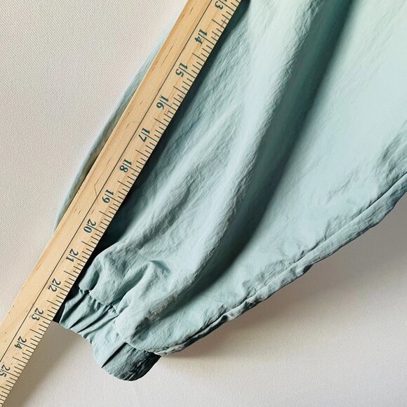 Garage Womens Mint Green & White Colorblock Windbreaker Cropped Jacket Size XL - Picture 8 of 8